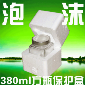 380ml方形玻璃瓶/塑料瓶/蜂蜜/燕窩/醬瓶快遞防摔抗壓高密泡沫盒
